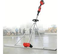 Outil Vibrant Pour Béton Règle De Nivellement De Surface En Béton Kit Vibrant Pour Chape En Béton électrique Structure Fixe Triangulaire 1.5/1.8/2m 2 Battery (2m)