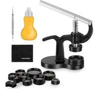 outillage d'horloger set d'outils d'horlogerie presse outillage d'horlogerie fermoir de boîtier outillage de réparation d'horlogerie avec inserts en plastique
