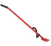Outillage forestier - Levier d'abattage avec crochet réversible - Longueur 1,3 m - Acier - Levier pour déplacer le bois de chauffage - Rouge
