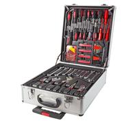 Outils à main dans un coffret mobile en aluminium, ensemble de 251 pièces