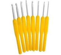Outils à tricoter aiguille poignée souple au crochet un ensemble de 8 sacs - jaune G