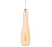 Outils Cuir, Tournevis A Frapper, 3 mm Alêne en cuir Poinçon avec Manche en Bois Poincon Metal A Frapper Aiguille Cuir pour la Couture du Cuir, Leather handmade DIY, Piqueuse