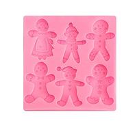 Outils de cuisson de dessin animé 3D, moule à Sugarcraft, moule à gâteau, bonhomme de neige de noël, pin, écologique, ensemble de moules à biscuits en Silicone de qualité alimentaire
