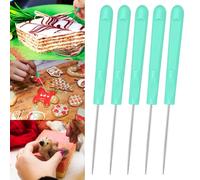 Outils de décoration de cookies, aiguille à mélanger le sucre, outils de glaçage de cookies pour la pâtisserie - 13 cm (vert)