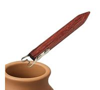 Outils de découpe pour céramique | Formeurs artisanaux avec manche en bois, grattoir de taille pour tour de poterie, pour tourner, former, couper, poncer et émailler des bols, tasses, vases et