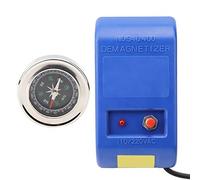Outils de démagnétisation électriques, ensemble démagnétiseur + boussole pour démagnétiseur de réparation de montre, 110V-220V / 50HZ-60HZ, bleu(eu plug)
