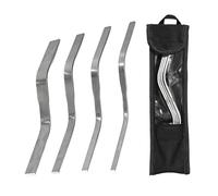Outils de finition de mortier - Kit de 4 pièces en acier inoxydable en forme de S | Outils de pointage professionnels pour maçonnerie, béton, ciment et pierre