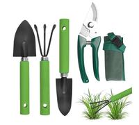 Outils De Jardin À Main Set De Sécateur Manuel Pelle Et Râteau en Acier