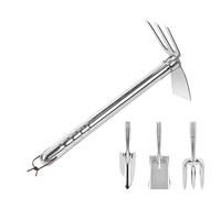Outils de jardin, ramasse- en acier inoxydable - Ensemble d'outils de jardin multifonctions 4 pièces pour la culture des légumes, le balcon, le jardinage, le camping et l'entretien de la