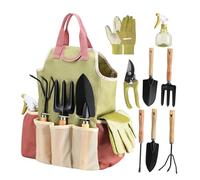 Outils de Jardinage à Main Équipement de 9 Pièces pour la Plantation | Outils de Désherbage Portables pour le Bêchage, la Coupe, l'Entretien du Jardin, de l'Extérieur, de la Serre, de la