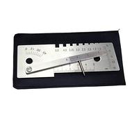 Outils de jauge de soudage 45 degrés 130x50x1 6mm / 5.1x2.0x0.63in | Mesureur de soudeur professionnel de qualité industrielle, pour d ' inspection de fosses de tuyaux