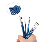 Outils De Peinture De Cheveux En Nylon, Outil De Peinture D'artiste, Ensemble De Pinceaux À Pointe Fine, Aquarelle, 10 Pièces