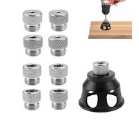 Outils de Perçage Verticaux,Guide de Percage Droit Bois,Fixation de Perçage Vertical avec Douilles de Perçage 3/4/5/6/7/8/9/10 mm pour le Travail du Bois