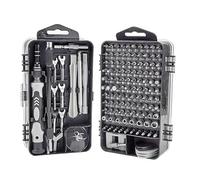 Outils de Réparation Jeu de tournevis précision, petit jeu à percussion avec étui(135 in 1 Gray)