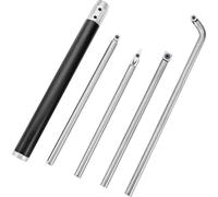 Outils de tournage sur bois pour tour, ensemble de 4 pièces, outils de tournage en carbure avec forme diamant, fraises rondes et carrées, ciseaux de tournage remplaçables avec poignée, outils de tourn