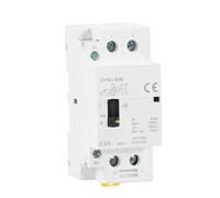 Outils électriques GYHC 2P 40A 63A 2NO Ou 2NC Contacteur Ca Modulaire Domestique Sur Rail Din AC220V 230V Commande Manuelle 1 Pièces(2P 40A 2NC 220V)