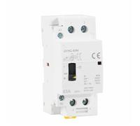 Outils électriques GYHC 2P 40A 63A 2NO Ou 2NC Contacteur Ca Modulaire Domestique Sur Rail DIN AC220V 230V Commande Manuelle 1 Pièces(2P 63A 2NC 220V)