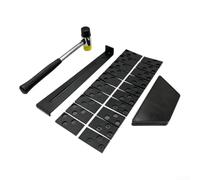 Outils Parquet Flottant Cales Espacement 40 Outils Parquet Flottant(Black) | 43 inclus, maillet double face, barre traction acier, cales triangulaires, pour bloc frappe PP