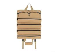 Outils Pliable avec Poche Détachable pour Camping Outils Pliable | Tissu Oxford 600D, 6 compartiments spacieux, fermeture éclair pour durable, idéal garage atelier(Beige 51*42cm)
