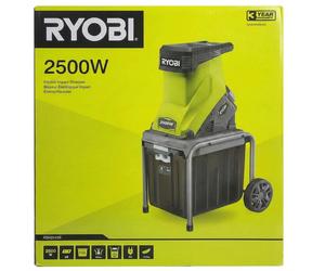 OUTLET Ryobi Broyeur 2500W avec sac & poussoir - puissant pour jardin