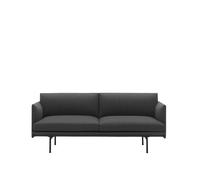 Muuto Canapé Outline 2 places à dossier haut – Base noire
