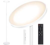 OUTON Lampadaire LED, 30W/3000LM, 3000K-6000K, Blanc | Dimmable, télécommande, contrôle tactile, minuterie 1 heure, salon, chambre, bureau