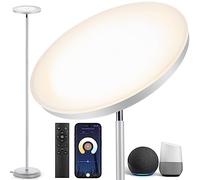 OUTON Lampadaire LED, 30W/3000LM WiFi, 3000K-6000K Dimmable, Gris argent | Télécommande, Contrôle APP, Minuterie, Compatible avec Alexa et Google Assistant, Salon, Chambre