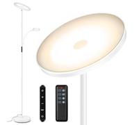 OUTON Lampadaire sur Pied LED, Lampe sur Pied Dimmable 4 Températures de Couleur, Lumière Principale de 27 W et Lampe de Lecture de 7 W, Télécommande et Contrôle tactile pour Salon, Chambre, Bureau