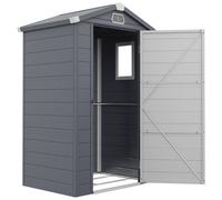 Outsunny Abri de jardin, 1,1m², abri à toit en pente, 133 x 102 x 180/208 cm