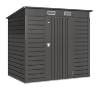 Outsunny Abri de jardin 2,3m² - pour Outils - cabanon Porte verrouillable - dim. 191L x 130P x 166,5-183H cm - acier
