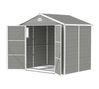 Outsunny Abri de jardin, 4,1m², abri avec toit en pignon, 240 x 190 x 180/228 cm