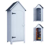Armoire de jardin 1 porte 3 étagères