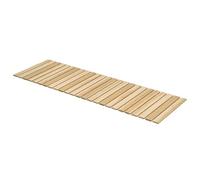 Outsunny Allée Chemin de Jardin en Lattes de Bois Enroulable - Bois Massif de pin 120 x 38 cm - pour pelouse, terrasse, Promenade, Plage