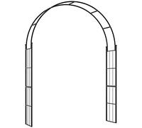 Outsunny Arche pour Plantes grimpantes, Arche de Jardin en métal pour décorations et événements, 157x40x223cm, Noir