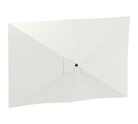 Outsunny Auvent de remplacement pour parasol de 6 baleines, toile de rechange pour parasol UPF 50+ pour cour, jardin, plage, 3 x 2 m, beige