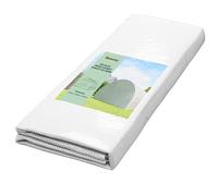 Outsunny Bâche de Rechange Serre Tunnel 18 m², bâche 6 x 3 x 2 m PE Anti-UV imperméable 12 fenêtres + Porte Enroulable zippée Blanc
