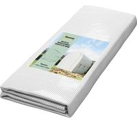 Outsunny Bâche de Rechange Serre Tunnel 6 m², bâche 3 x 2 x 2 m PE Anti-UV imperméable 6 fenêtres + Porte Enroulable zippée Blanc