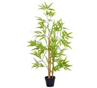Outsunny Bambous Artificiels Déco Réalistes Troncs Vrais Noir Vert 1,20m Aosom France