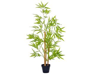 Outsunny Bambous Artificiels Déco Réalistes Troncs Vrais Noir Vert 1,20m Aosom France