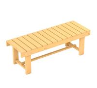 Outsunny Banc de Jardin 2 Places Style Rural Chic Assise š€ Lattes dim. 110L x 38l x 35H cm Bois de Sapin pršŠ-huilšŠ