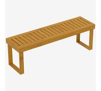 Outsunny Banc de jardin banc en bois de pin 2 places banquette de jardin assise à lattes 132 x 34 x 43 cm bois naturel