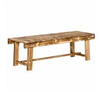Outsunny Banc de Jardin, Banquette pour 2 Personnes, Rustique, 110 x 38 x 35 cm, Marron Foncé