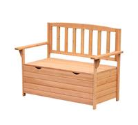 Outsunny - Banc de jardin - Bois de sapin - 112x58x84cm - Bois naturel