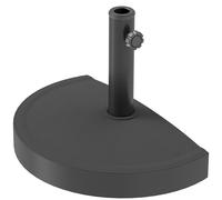 Outsunny Base de parasol 9 kg en résine pour mât de 34, 38, 48 mm, support de parasol, 49 x 31 x 33 cm, noir