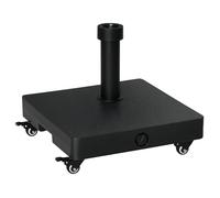Outsunny - Base de parasol - HDPE - 45x45x39cm - Noir