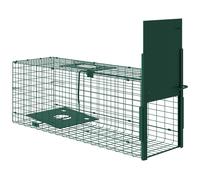 Outsunny Cage attrape animaux nuisibles 1 entrée dim. 80L x 25l x 30H cm vert foncé
