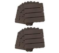 Outsunny Caillebotis - Dalles terrasse - Lot de 18 - emboîtables, Installation très Simple - Petits Carreaux Composite Plastique