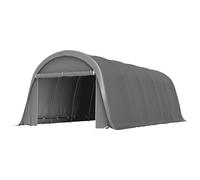 Outsunny Carport tente de garage 3,6 x 7,2 m abri voiture extérieur tente de stockage avec parois latérales amovibles, gris foncé