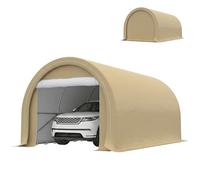 Outsunny Carport Tente de Garage 5 x 3 x 2,4 m Abri Voiture Extérieur Beige