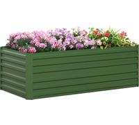 Outsunny CarršŠ potager de jardin rectangulaire tubes de renforcement acier galvanisšŠ 180 x 90 x 59 cm vert